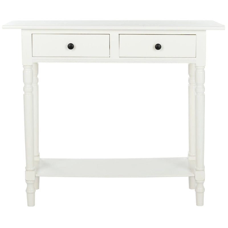 Mesa consola Arvilla Grey de 2 cajones - 37.8 x 13 x 31.9 - 38 Ancho x 13 Profundidad x 32 Alto
