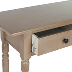 Mesa consola Arvilla Grey de 2 cajones - 37.8 x 13 x 31.9 - 38 Ancho x 13 Profundidad x 32 Alto