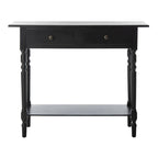 Mesa consola Arvilla Grey de 2 cajones - 37.8 x 13 x 31.9 - 38 Ancho x 13 Profundidad x 32 Alto