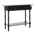 Mesa consola Arvilla Grey de 2 cajones - 37.8 x 13 x 31.9 - 38 Ancho x 13 Profundidad x 32 Alto