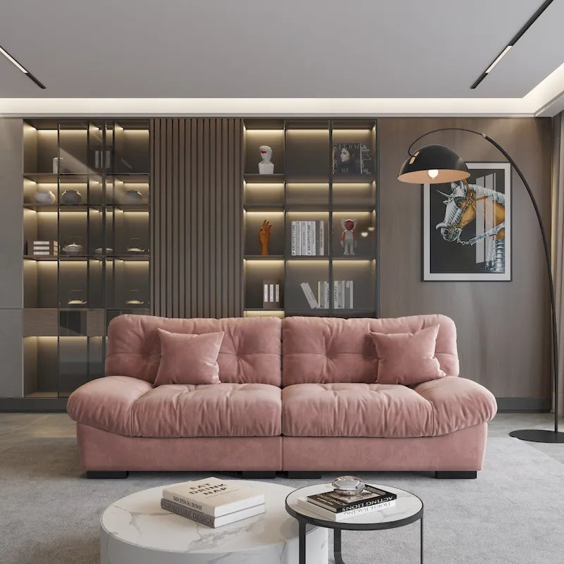 Sofás Minimalistas Cloud Couches con Dos Cojines