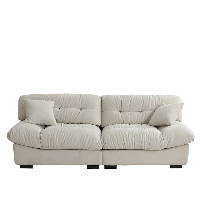 Sofás Minimalistas Cloud Couches con Dos Cojines