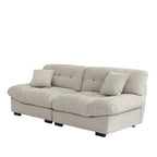 Sofás Minimalistas Cloud Couches con Dos Cojines