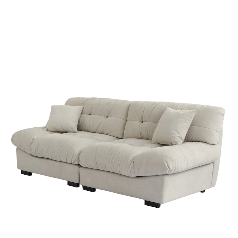 Sofás Minimalistas Cloud Couches con Dos Cojines