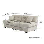 Sofás Minimalistas Cloud Couches con Dos Cojines