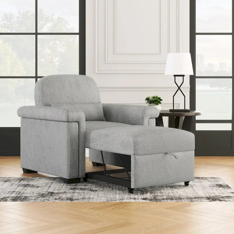 Sillón Sofá Cama Convertible 3 en 1 para Sala de Estar con Almohada