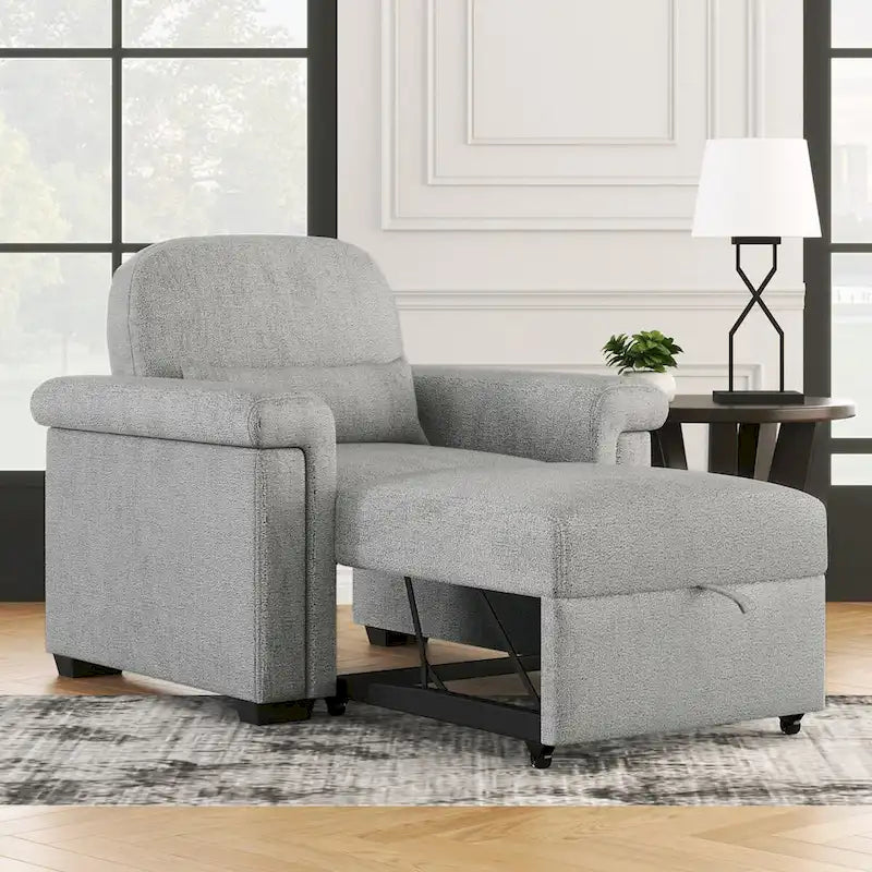 Sillón Sofá Cama Convertible 3 en 1 para Sala de Estar con Almohada