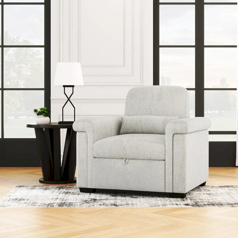 Sillón Sofá Cama Convertible 3 en 1 para Sala de Estar con Almohada