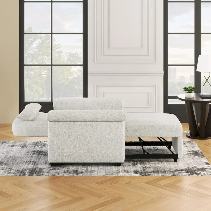 Sillón Sofá Cama Convertible 3 en 1 para Sala de Estar con Almohada
