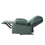 2 Sillones reclinables manuales tapizados con respaldo basculante