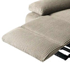 2 Sillones reclinables manuales tapizados con respaldo basculante