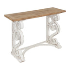 Mesa consola de madera maciza estilo francés campestre Wyldwood