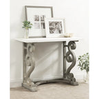 Mesa consola de madera maciza estilo francés campestre Wyldwood