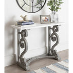 Mesa consola de madera maciza estilo francés campestre Wyldwood