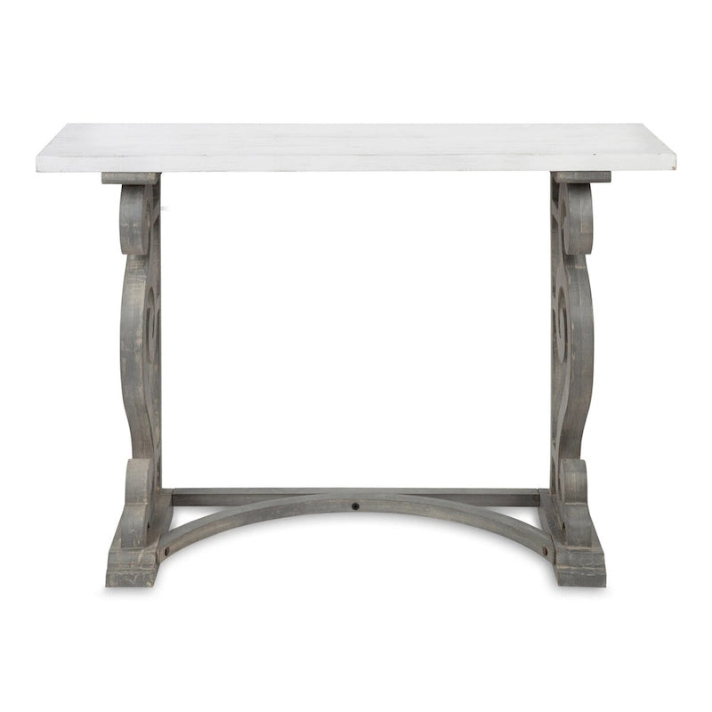 Mesa consola de madera maciza estilo francés campestre Wyldwood