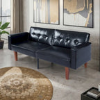 Sofá cama convertible de tela ajustable, sillón reclinable, sofá biplaza reversible, cama de día plegable, cama para invitados con 2 almohadas