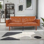 Sofá cama convertible de tela ajustable, sillón reclinable, sofá biplaza reversible, cama de día plegable, cama para invitados con 2 almohadas