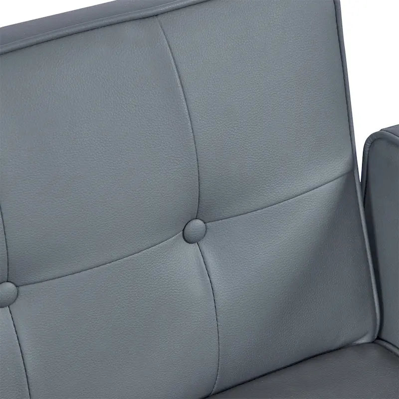 Sofá cama convertible de tela ajustable, sillón reclinable, sofá biplaza reversible, cama de día plegable, cama para invitados con 2 almohadas