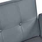 Sofá cama convertible de tela ajustable, sillón reclinable, sofá biplaza reversible, cama de día plegable, cama para invitados con 2 almohadas