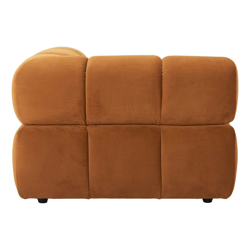 Sillón esquinero Rist, marrón