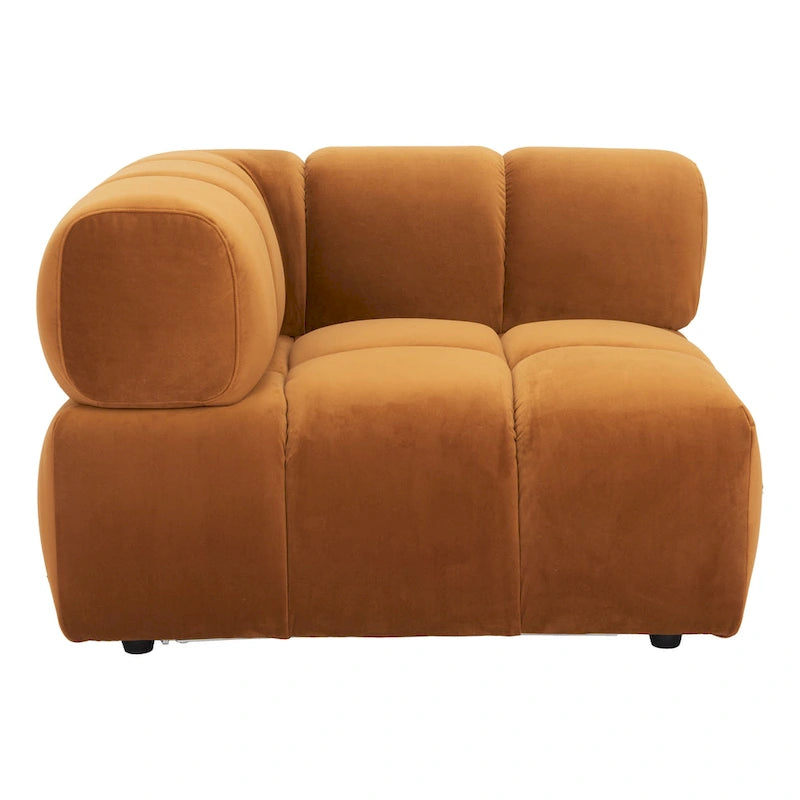 Sillón esquinero Rist, marrón