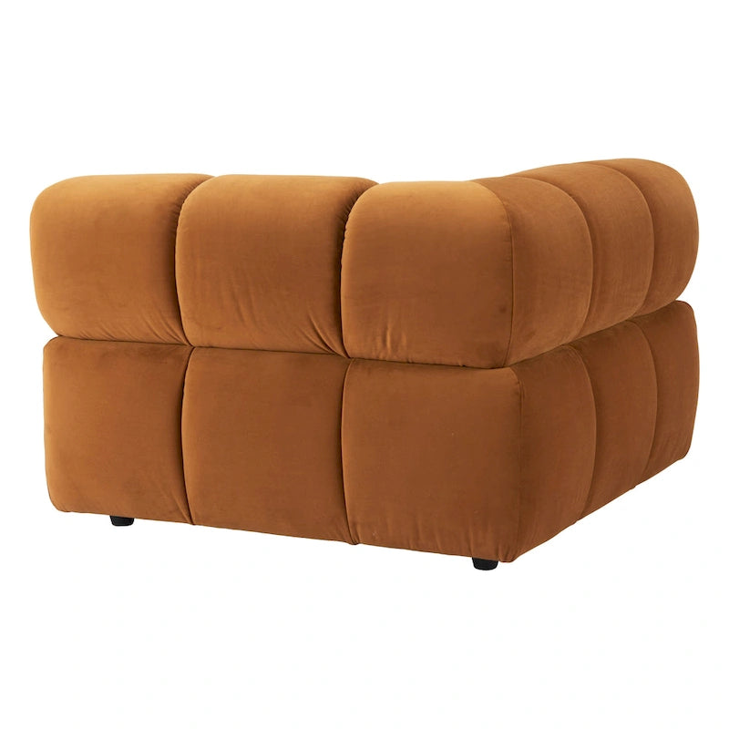 Sillón esquinero Rist, marrón